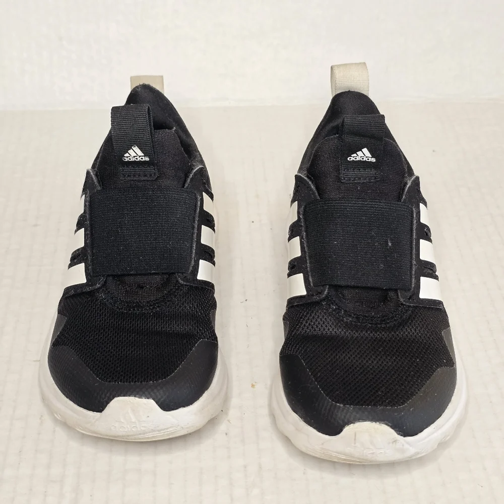 adidas ActiveRide 2.0 Running Shoes Kids Size 12K Black White Slip-On Sneakers - Picture 3 of 10